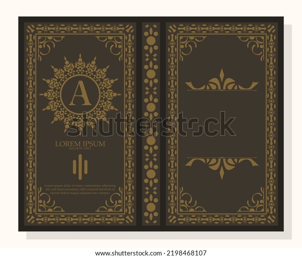 Vintage Ornamental book\
cover design