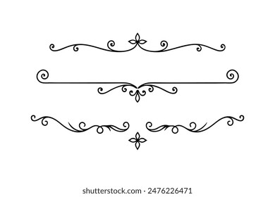 Klassische ornamentale Rahmen Elemente Symbol Vektorgrafik Set