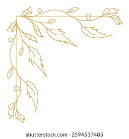 Vintage ornamental corner and frame design.