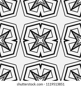 Vintage ornamental Deco art seamless pattern. Template for design