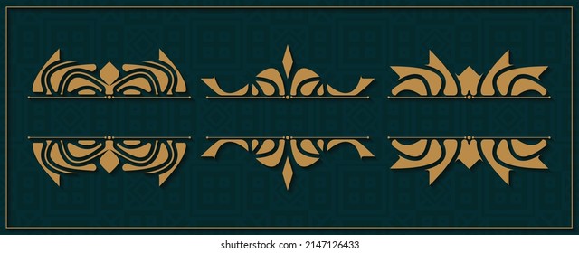 Vintage ornamental design elements design