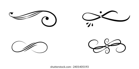 Vintage ornamental design elements art