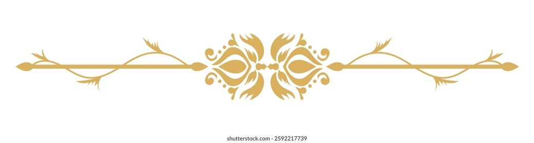 Vintage ornamental divider border design.