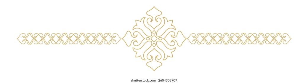 Vintage ornamental divider border design.