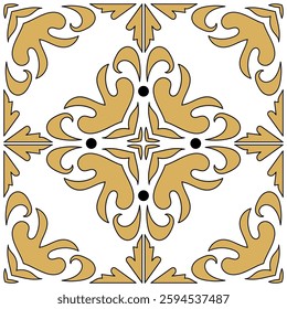 Vintage ornamental ethnic seamless pattern.