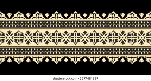 Vintage ornamental ethnic seamless pattern.