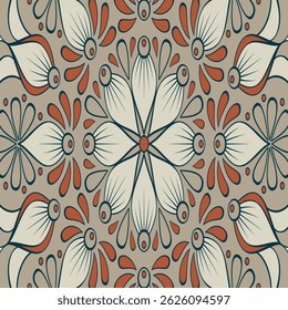 Vintage Ornamental Floral Design Elegant Decorative Elements