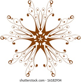Vintage ornamental flower