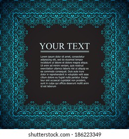 Vintage ornamental frame