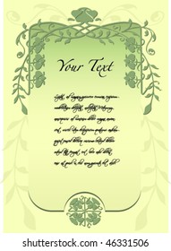 vintage ornamental frame