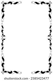 Vintage ornamental frame and border design.