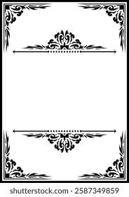 Vintage ornamental frame and border design.