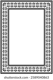 Vintage ornamental frame and border design.