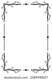 Vintage ornamental frame and border design.