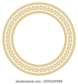 Vintage ornamental frame and border design with ethnic pattern.