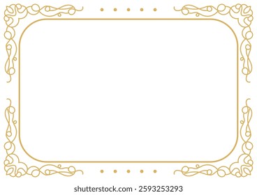 Vintage ornamental frame and border design.