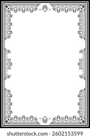 Vintage ornamental frame and border design.