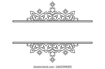 Vintage ornamental frame and border design.