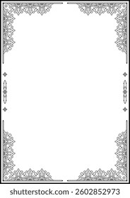 Vintage ornamental frame and border design.