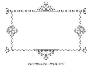 Vintage ornamental frame and border design.