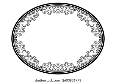 Vintage ornamental frame and border design.