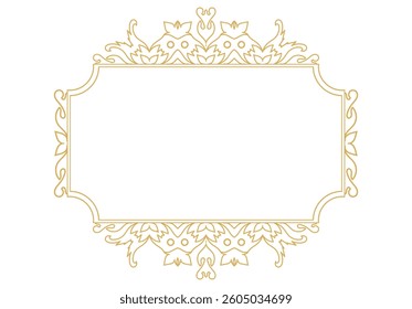 Vintage ornamental frame and border design.