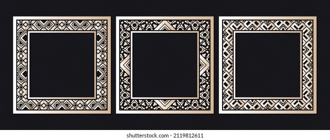 vintage ornamental frame collection design