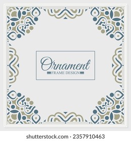 vintage ornamental frame design template