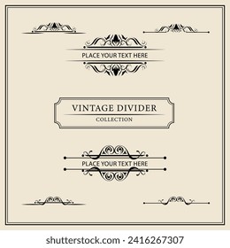 Vintage ornamental frames and labels collection. Decorative elements for design