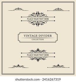 Vintage ornamental frames and labels collection. Decorative elements for design