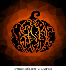 Vintage ornamental pumpkin