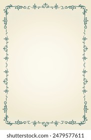 Vintage ornamental retro classic decorative frames design editable background vector image