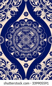 Vintage ornamental seamless pattern