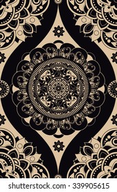Vintage ornamental seamless pattern