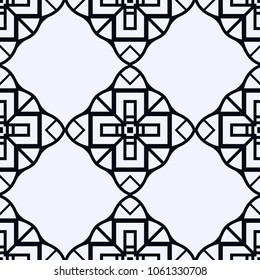 Vintage ornamental seamless pattern. Art deco ornament. Template for design