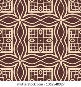 Vintage ornamental seamless pattern. Art deco ornament. Template for design