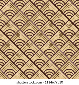 Vintage ornamental seamless pattern in Art Deco style