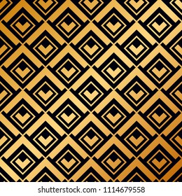 Vintage ornamental seamless pattern in Art Deco style