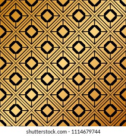 Vintage ornamental seamless pattern in Art Deco style