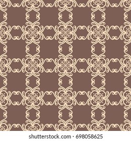Vintage ornamental seamless pattern. Can be used for wrapping paper, wallpaper, fabric, textile, oilcloth, tiling and other design.