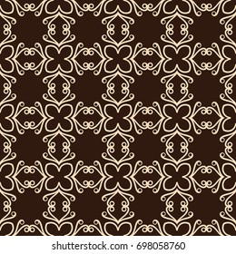 Vintage ornamental seamless pattern. Can be used for wrapping paper, wallpaper, fabric, textile, oilcloth, tiling and other design.