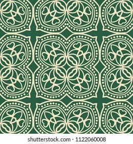 Vintage ornamental seamless pattern. Template for design
