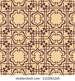 Vintage ornamental seamless pattern. Template for design