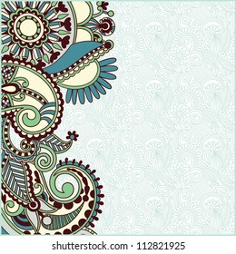 vintage ornamental template