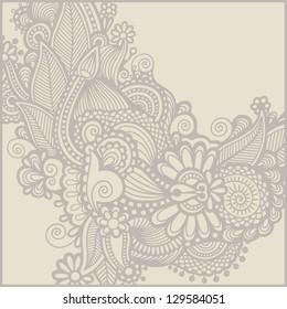 vintage ornamental template