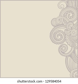 vintage ornamental template
