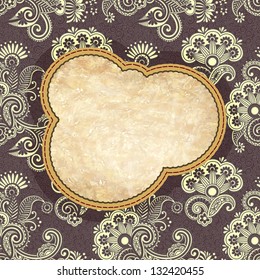vintage ornamental template