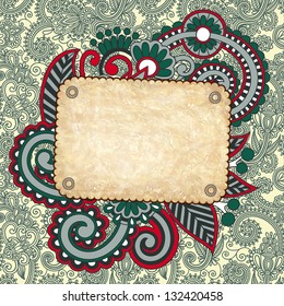vintage ornamental template