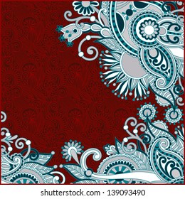 vintage ornamental template