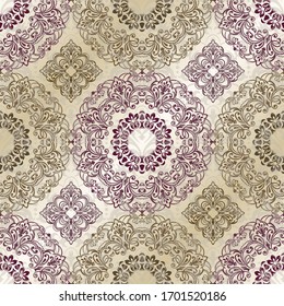 Plantilla ornamental vintage con patrón. Un patrón abstracto con adorno. Islam, turco, indio, Japón; japonés; chino; Árabe.